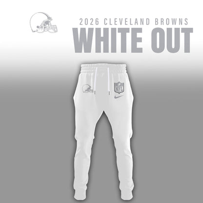 Cleveland Browns 2025 Winter White Out Combo TShirt