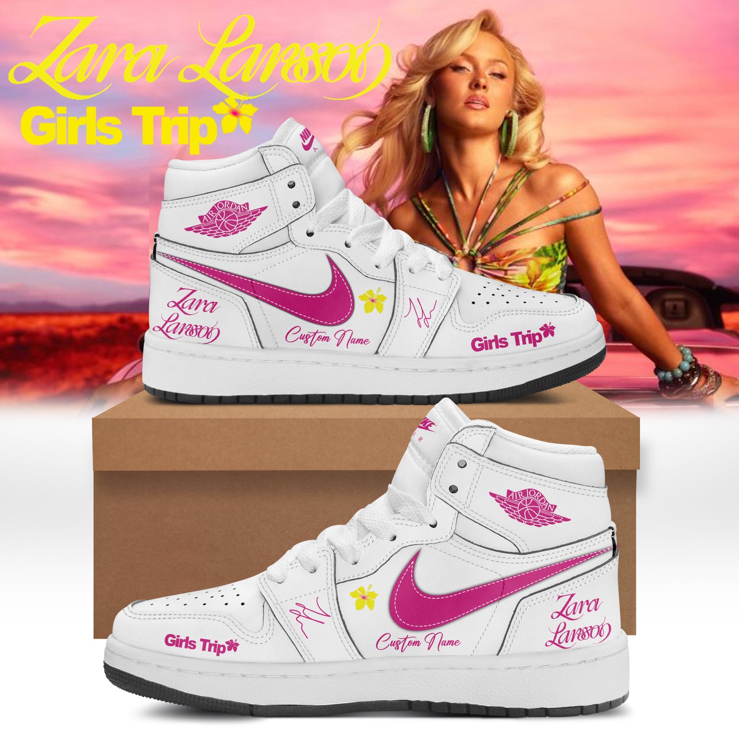 Zara Larsson “Midnight Sun Girls Trip” 2026 Limited Edition Signature AJD1 Sneakers
