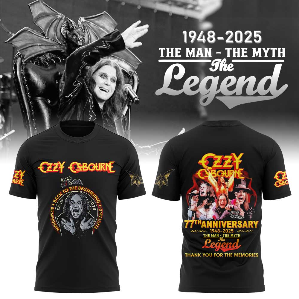 Limited Edition “Thank You For The Memories” Ozzy Osbourne Collection Shirt