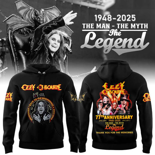 Limited Edition “Thank You For The Memories” Ozzy Osbourne Collection Hoodie