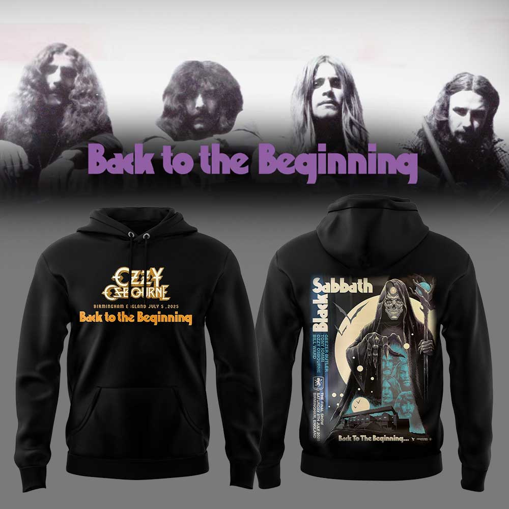 Limited Edition Back To The Beginning “Ozzy Osbourne” Black Sabbath Hoodie