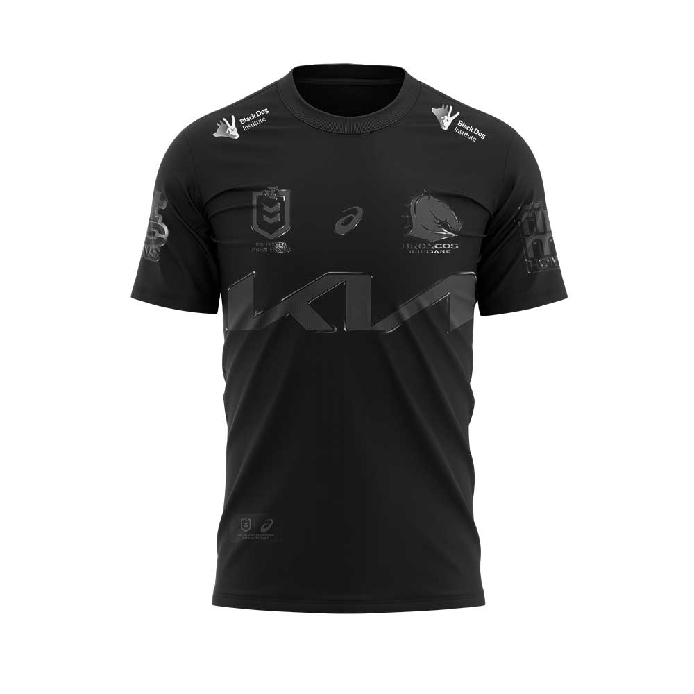 Limited Brisbane Broncos Our 2025 Black Uniform Shirt