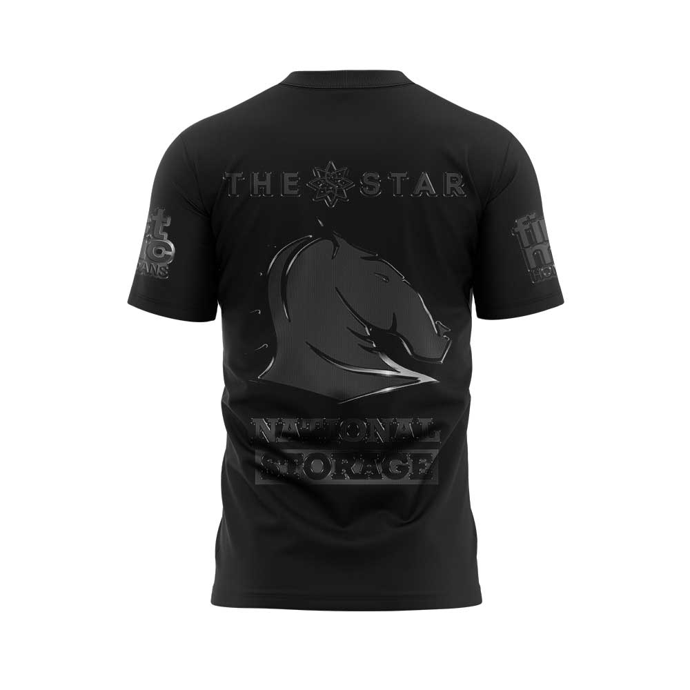 Limited Brisbane Broncos Our 2025 Black Uniform Shirt