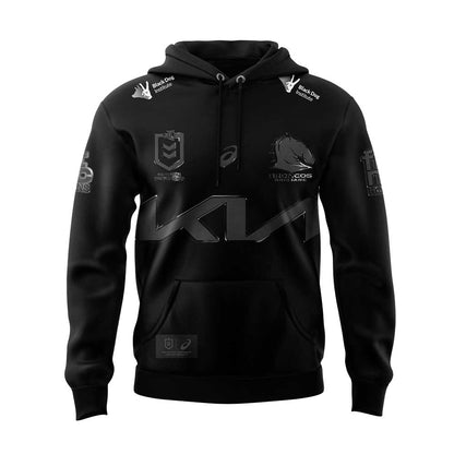 Limited Brisbane Broncos Our 2025 Black Uniform Hoodie