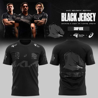 Limited Brisbane Broncos Our 2025 Black Uniform Jersey