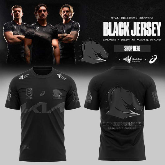 Limited Brisbane Broncos Our 2025 Black Uniform Jersey