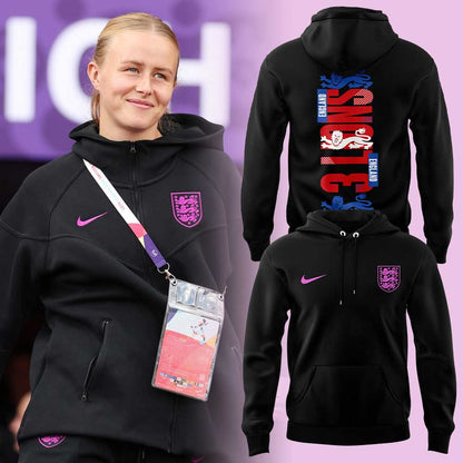 Limited Edition England FB 2025 Black Hoodie