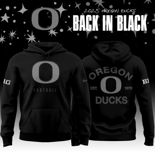 Oregon Ducks Football Back In Black 2025 Combo Hoodie