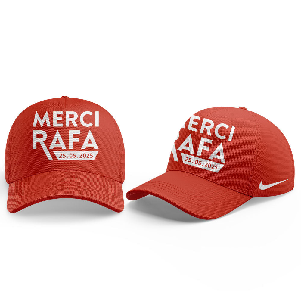 Merci Rafaâ€™ shirts at Rafael Nadal Roland Garros Tribute Black T-shirt