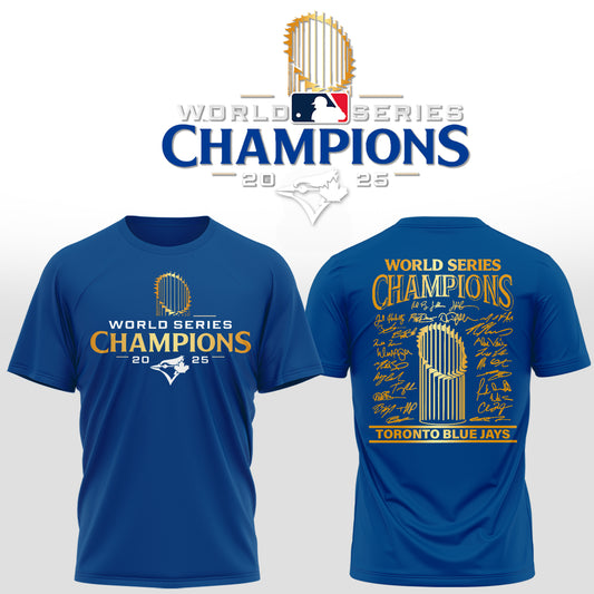 Limited Edition Toronto Blue Jays World Series Champions 2025 Combo T-shirt