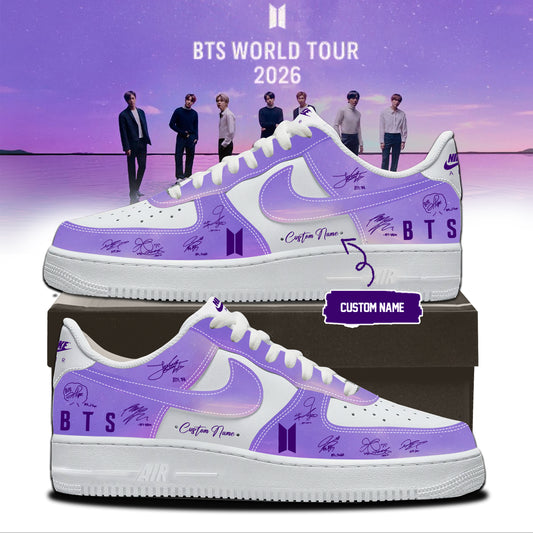 BTS World Tour 2026 AF1 Sneakers