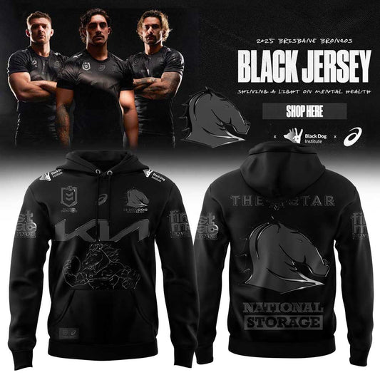 Limited Edition Brisbane Broncos Black Mascot Hoodie
