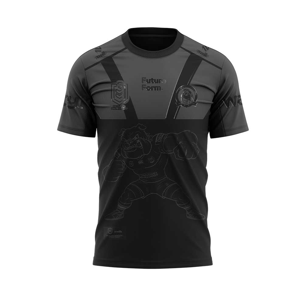 Limited Edition Canterbury Bulldogs Back In Black Mascot T-Shirt