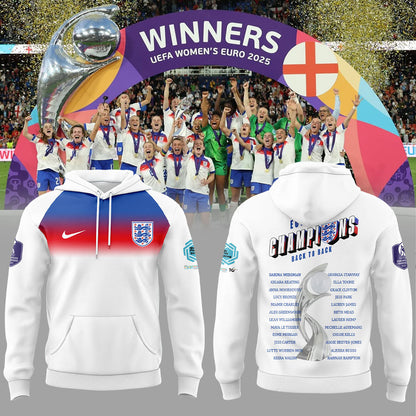 Limited Edition England Champions UEFA Women’s EURO 2025 Hoodie