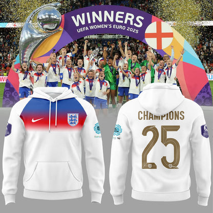 Limited Edition England Champions UEFA Women’s EURO 2025 Hoodie