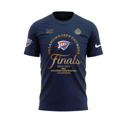 Oklahoma City Thunder WESTERN CONFERENCE CHAMPS Blue Tshirt