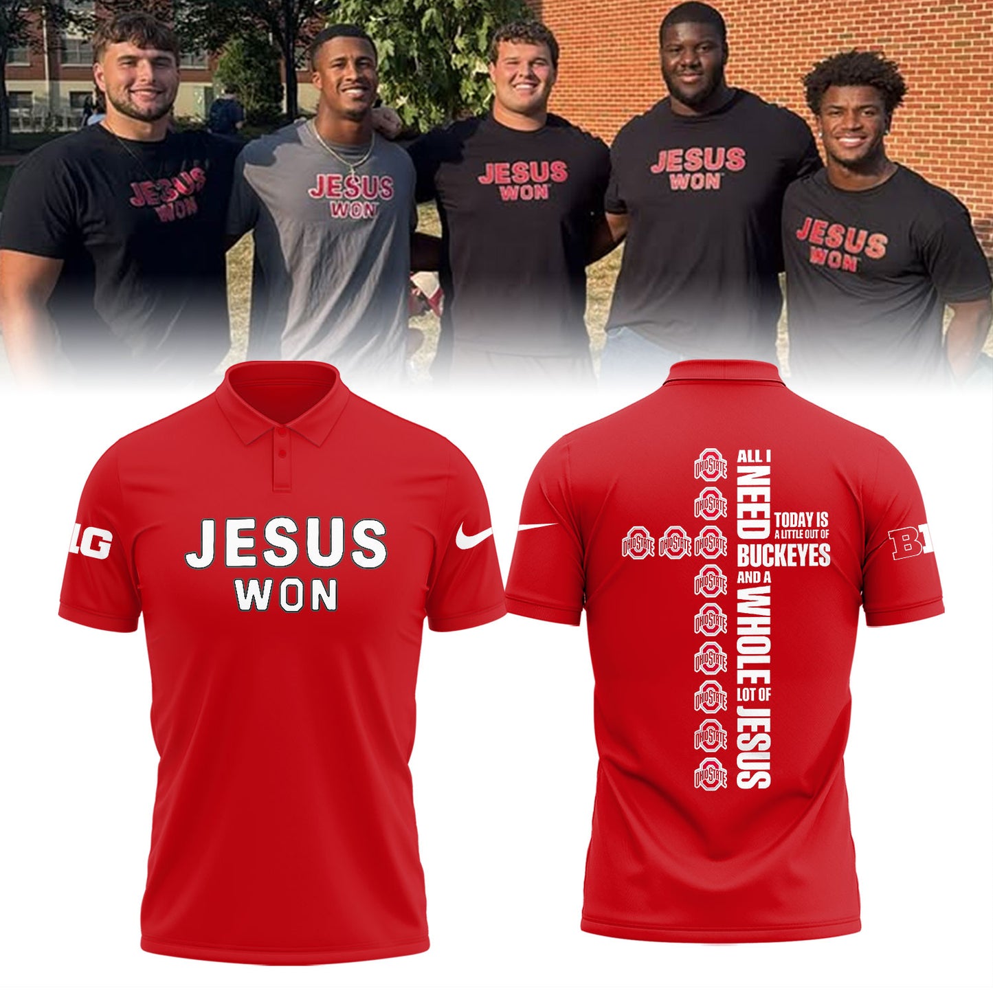 Limited Edition JESUS WON Polo