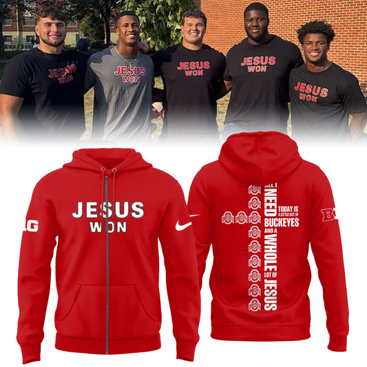 Limited Edition JESUS WON Zip Hoodie