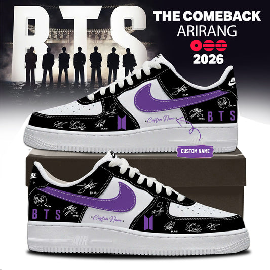 BTS World Tour 2026 AF1 Sneakers