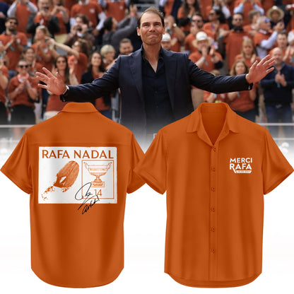 Limited Edition `Merci Rafaâ€™ at Rafael Nadal Roland Garros Tribute Hawaiian