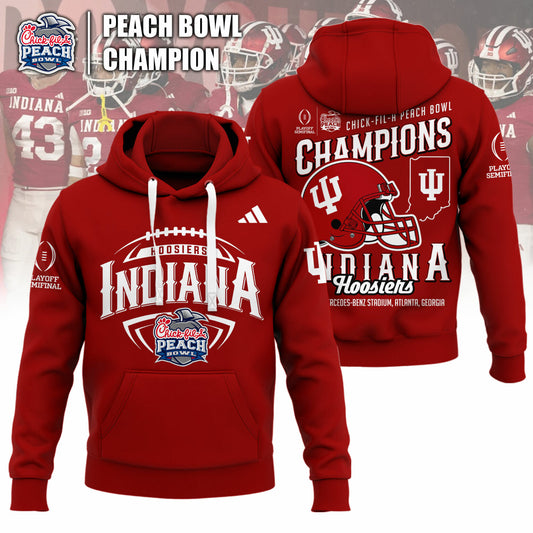 Indiana Hoosiers Football Champions Peach Bowl 2025/26 Hoodie