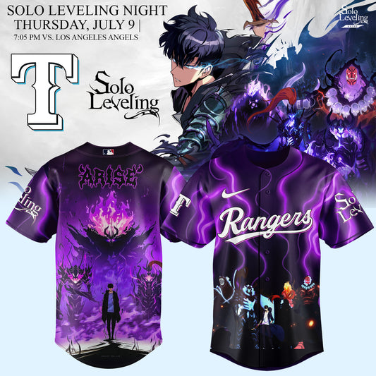 Texas Rangers x Solo Leveling Limited Jersey