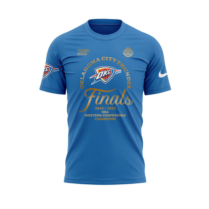 Oklahoma City Thunder WESTERN CONFERENCE CHAMPS Blue Tshirt