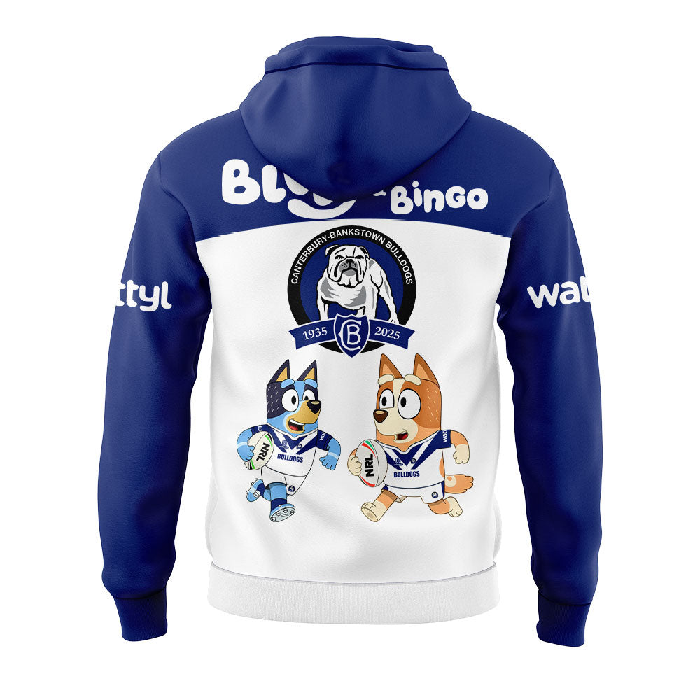 Limited Edition Canterbury Bulldogs x Bluey and Bingo Hoodie