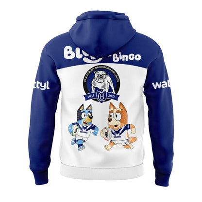 Limited Edition Canterbury Bulldogs x Bluey and Bingo Hoodie