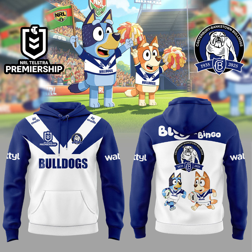 Limited Edition Canterbury Bulldogs x Bluey and Bingo Hoodie