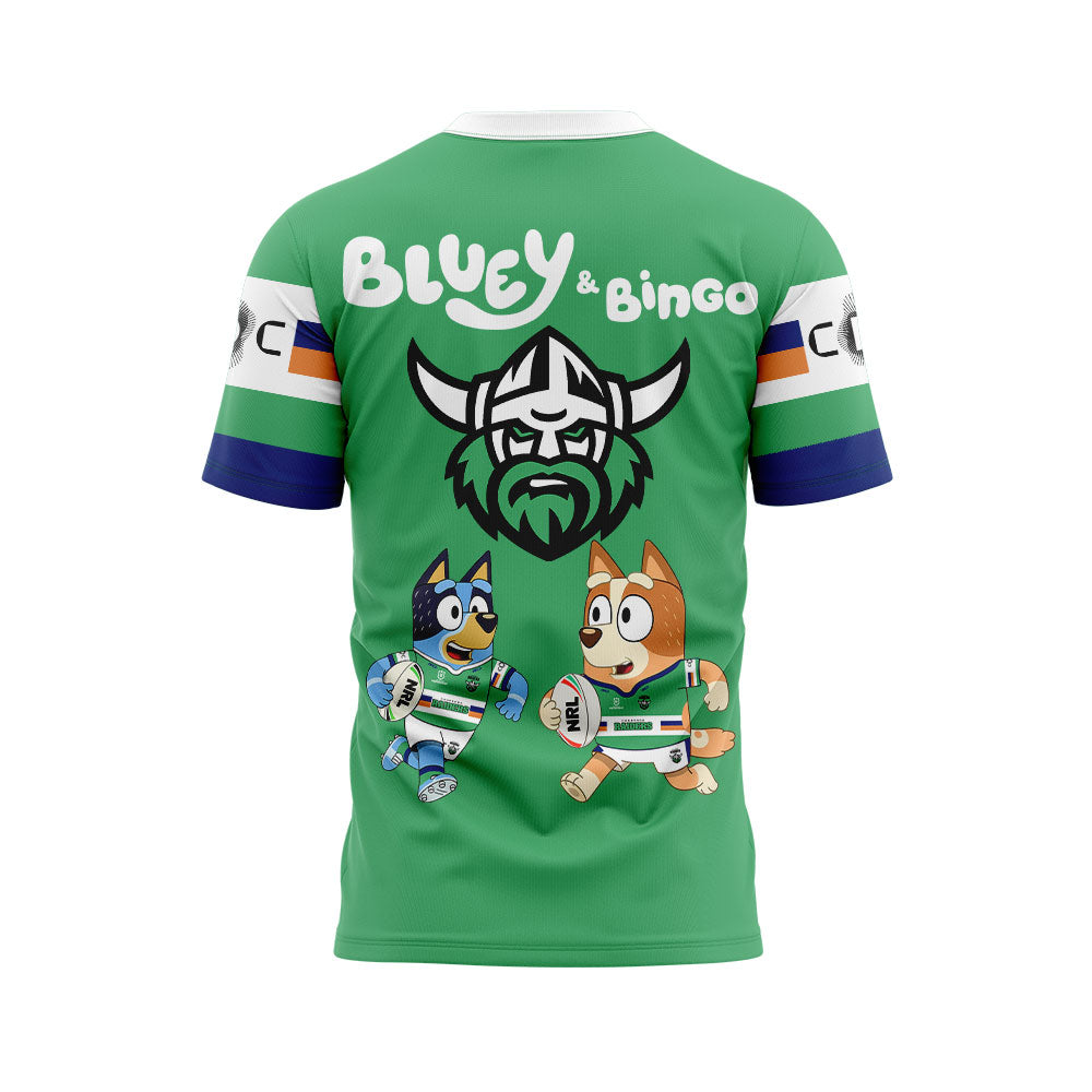 Limited Edition Canberra Raiders Bluey and Bingo T-Shirt