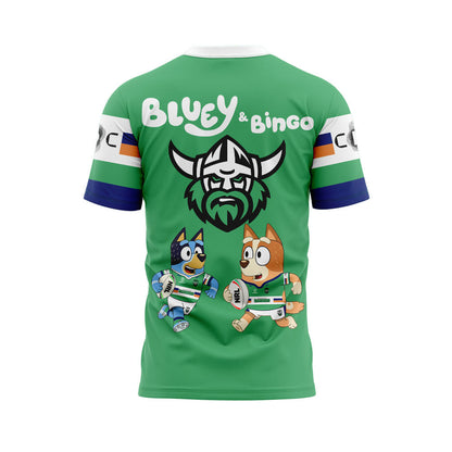 Limited Edition Canberra Raiders Bluey and Bingo T-Shirt