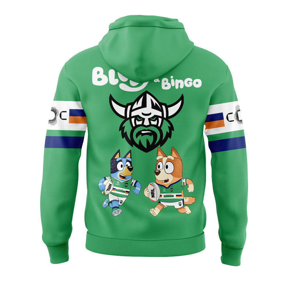 Limited Edition Canberra Raiders Bluey and Bingo Hoodie