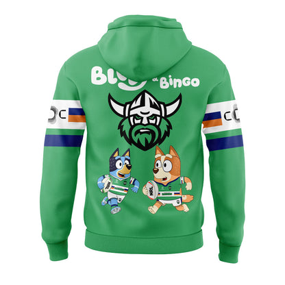 Limited Edition Canberra Raiders Bluey and Bingo Hoodie