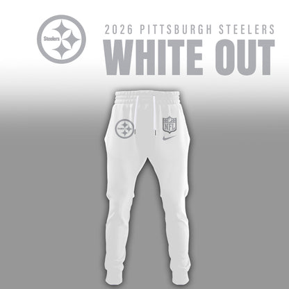 Pittsburgh Steelers 2025 Winter White Out Combo TShirt