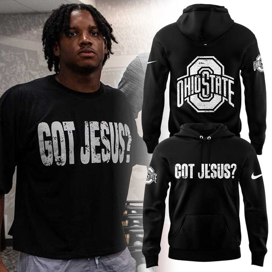 Limited Edition Ohio State Football Got Jesus? Black Hoodie