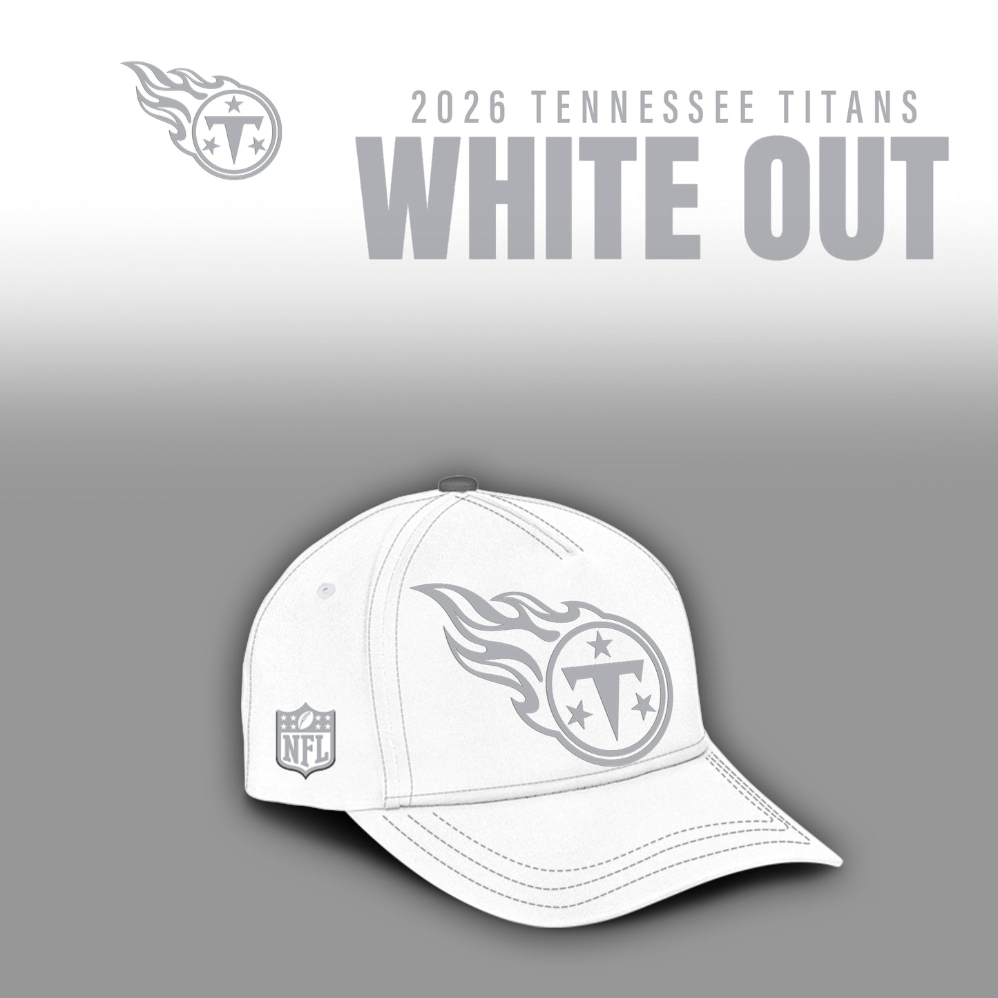 Tennessee Titans 2025 Winter White Out Combo Hoodie