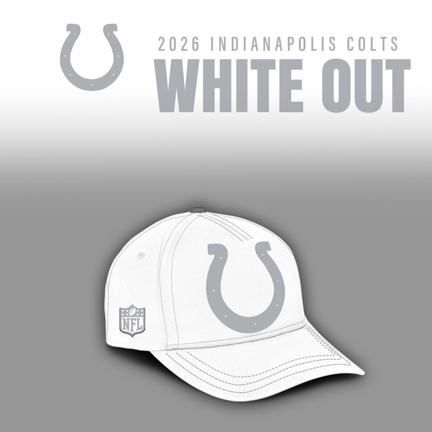Indianapolis Colts Winter White Out Combo TShirt