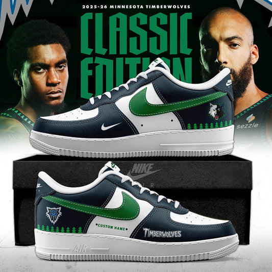 Minnesota Timberwolves “TREES” Uniform AF1 Sneakers