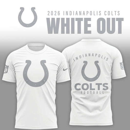 Indianapolis Colts Winter White Out Combo TShirt