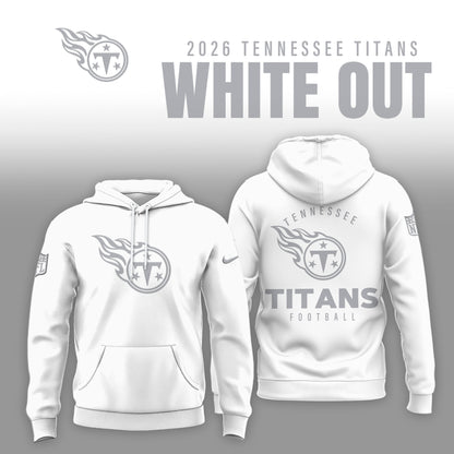 Tennessee Titans 2025 Winter White Out Combo Hoodie
