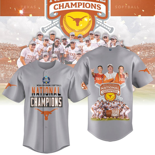 Texas Longhorns 2025 Women's Softball National Champions Hook 'Em Jesey