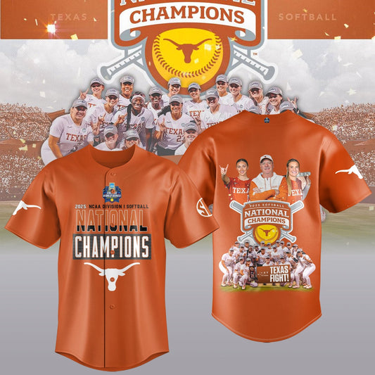 Texas Longhorns 2025 Women's Softball National Champions Hook 'Em Jesey