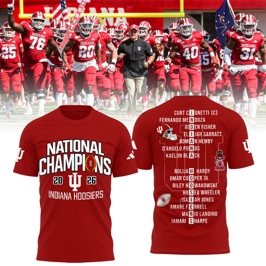 Indiana Hoosiers National Champions 2025/26 T-Shirt