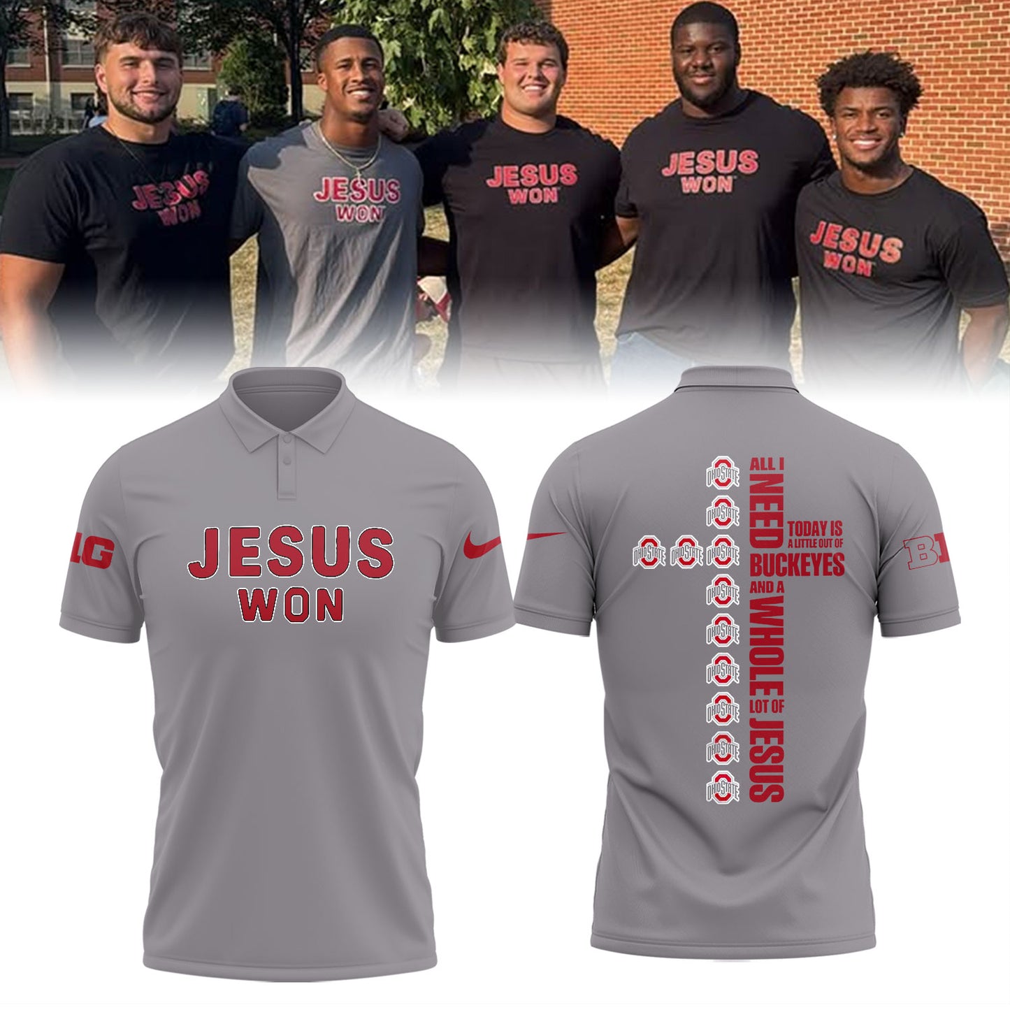 Limited Edition JESUS WON Polo