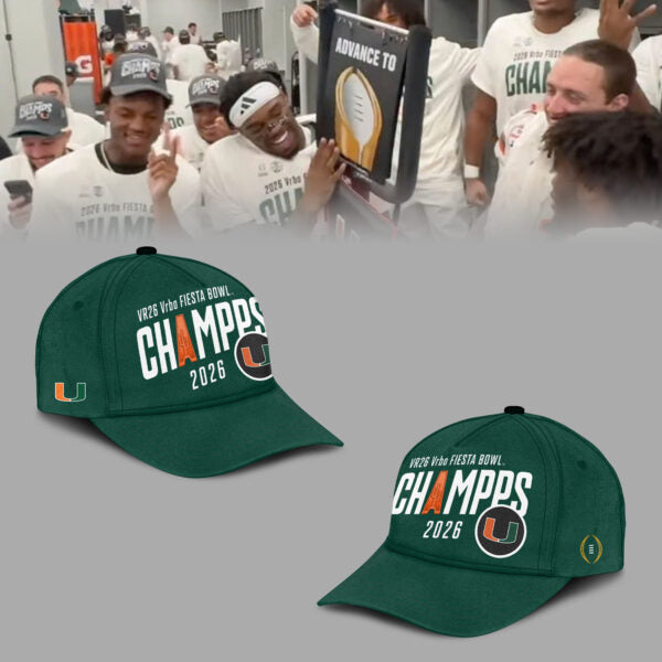 Miami Hurricanes College Football Playoff 2025 Fiesta Bowl Champions Combo T-Shirt