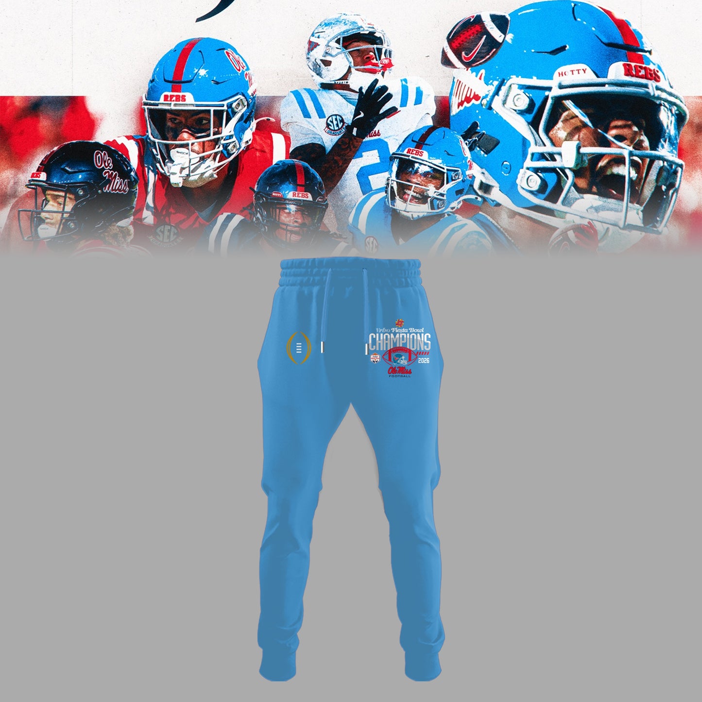 Ole Miss Rebels Special Fiesta Bowl Champions Limited Edition Combo Hoodie