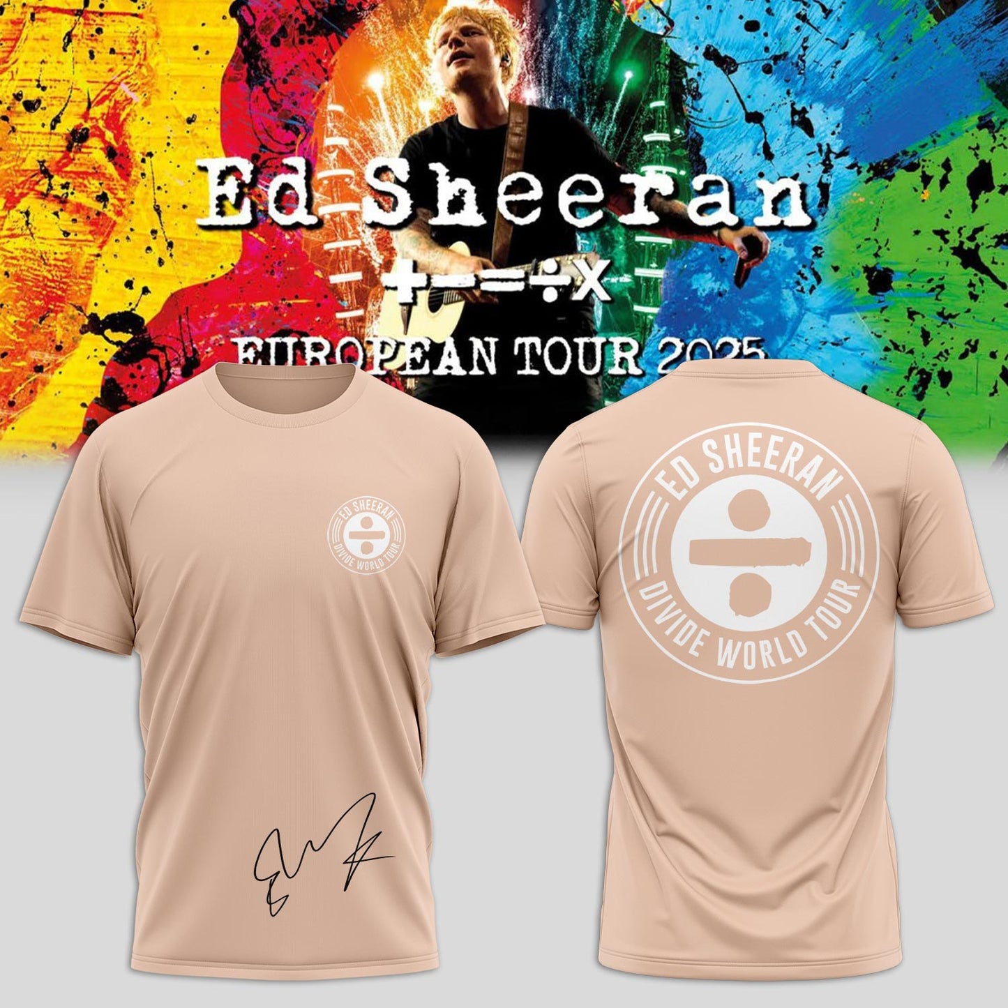 Ed Sheeran _ The +−=÷× Tour Shirt 2025