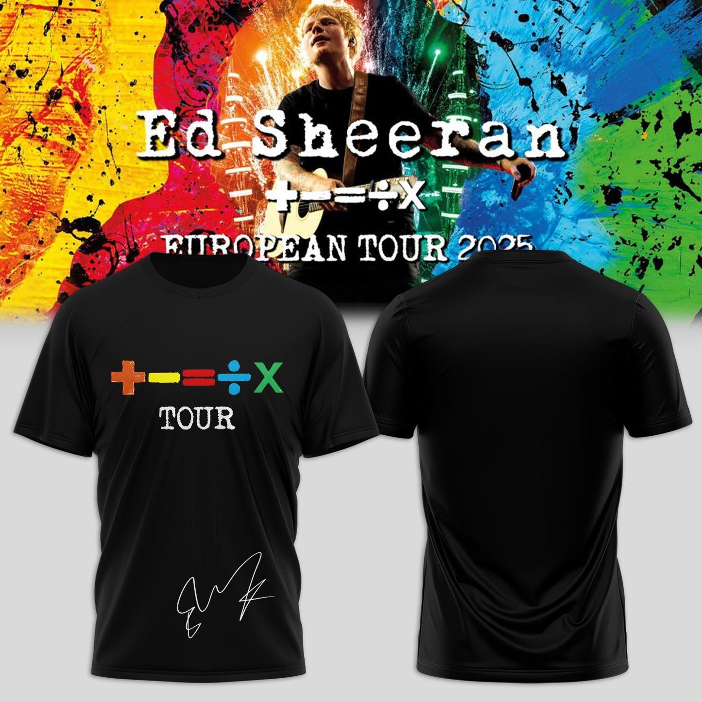 Ed Sheeran _ The +−=÷× Tour Shirt 2025