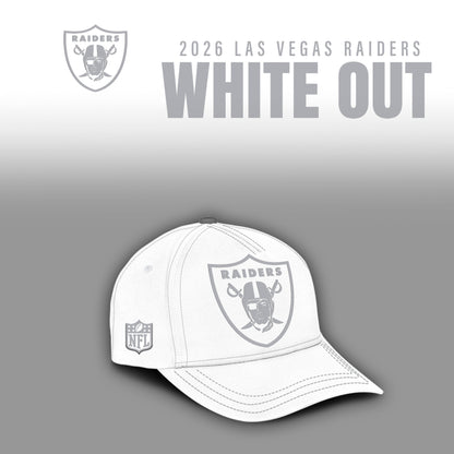 Las Vegas Raiders 2025 Winter White Out Combo Hoodie